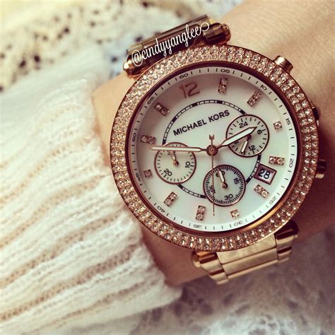 cheap michael kors rose gold watch